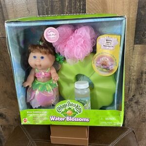 CABBAGE PATCH KIDS WATER BLOSSOMS 7" DOLL BUBBLE SET Wendy Emily November 18 Vtg